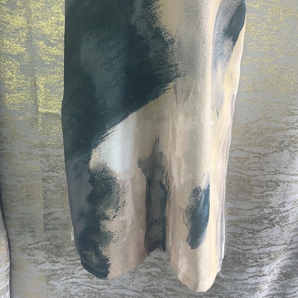 Zara Watercolor Print V-Neck Flowy Tank Size M - Picture 5 of 13